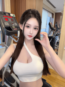 上海外围 172瑜伽健身博主天然E胸紧致水多多4