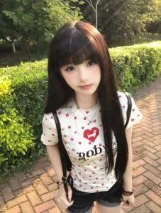 杭州外围 07年甜美萝莉天然C杯168cm 甜美少萝白小纯